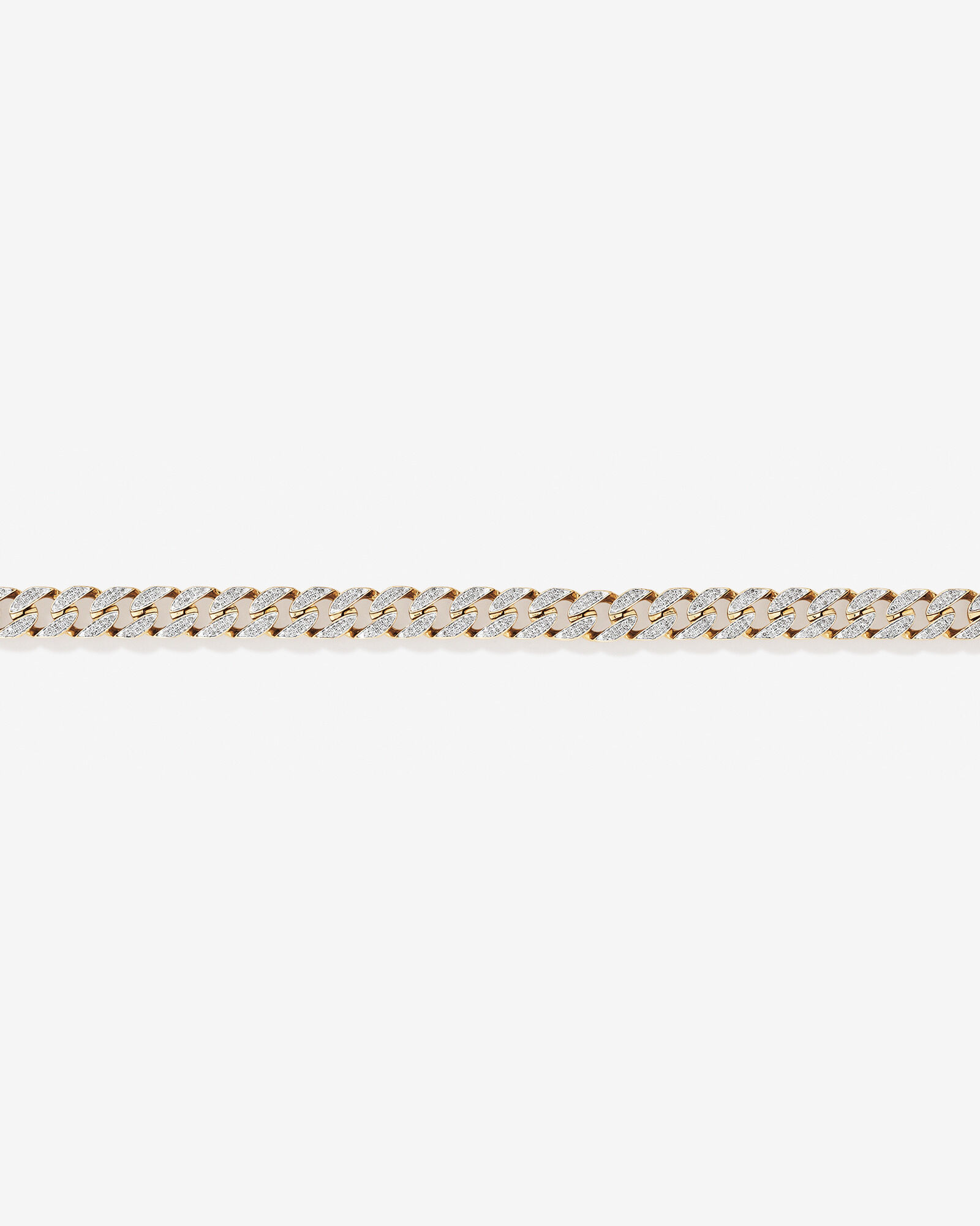 2.00 Carat TW Diamond Set Cuban Link Bracelet in 10kt Yellow and White Gold