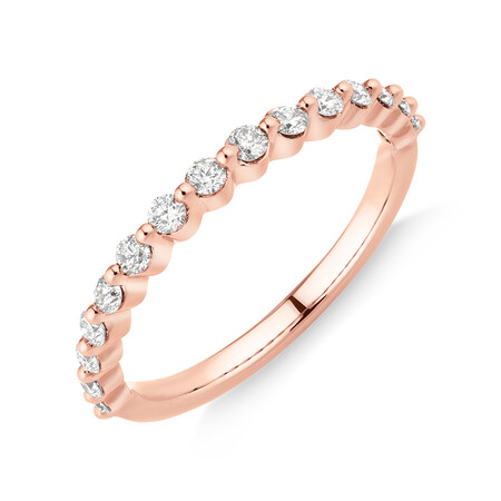 Evermore Wedding Band with 0.34 Carat TW of Diamonds in 10kt Rose Gold Evermore Wedding Band with 0.34 Carat TW of Diamonds in 10kt Rose Gold