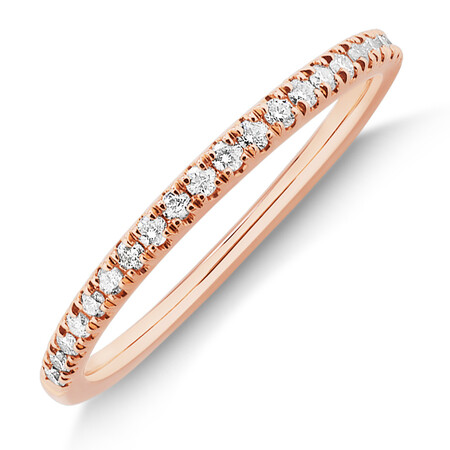 Evermore Bridal Set with Morganite & 0.54 Carat TW of Diamonds in 14kt Rose Gold Evermore Bridal Set with Morganite & 0.54 Carat TW of Diamonds in 14kt Rose Gold