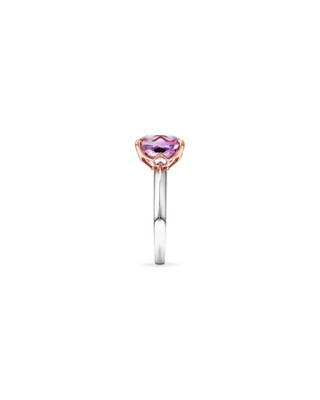Rose Amethyst Ring in Sterling Silver & 10kt Rose Gold Rose Amethyst Ring in Sterling Silver & 10kt Rose Gold