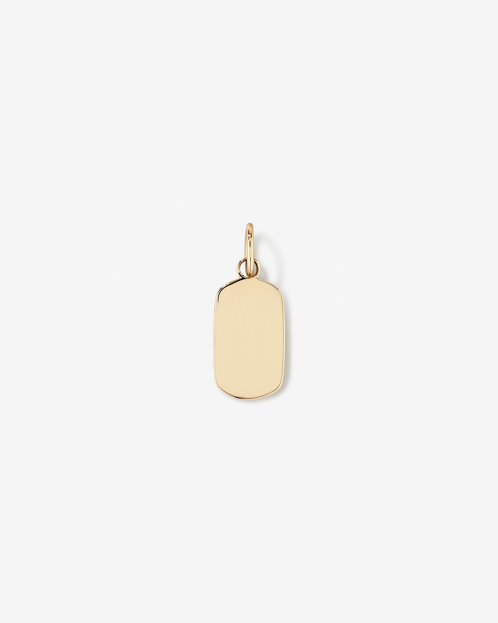 Médaillon en Or Jaune 10kt à Forme Oblongue avec Gravure