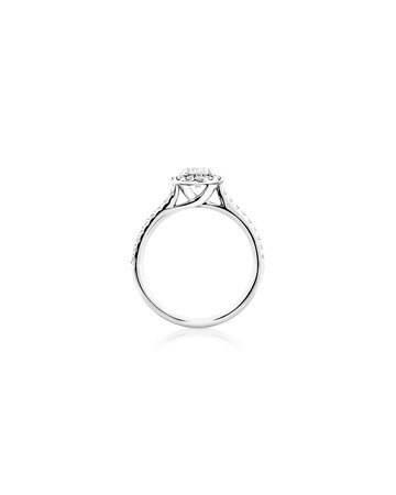 Engagement Ring with 0.92 Carat TW of Diamonds in 14kt White Gold Engagement Ring with 0.92 Carat TW of Diamonds in 14kt White Gold