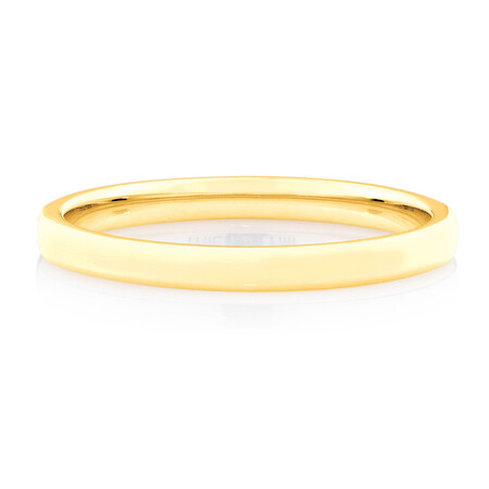 Flat Bevelled Wedding Band in 10kt Yellow Gold Flat Bevelled Wedding Band in 10kt Yellow Gold