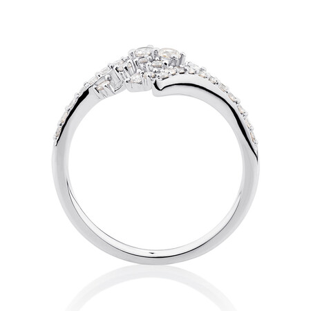 Scatter Ring with 0.50 Carat TW of Diamonds in 10kt White Gold Scatter Ring with 0.50 Carat TW of Diamonds in 10kt White Gold