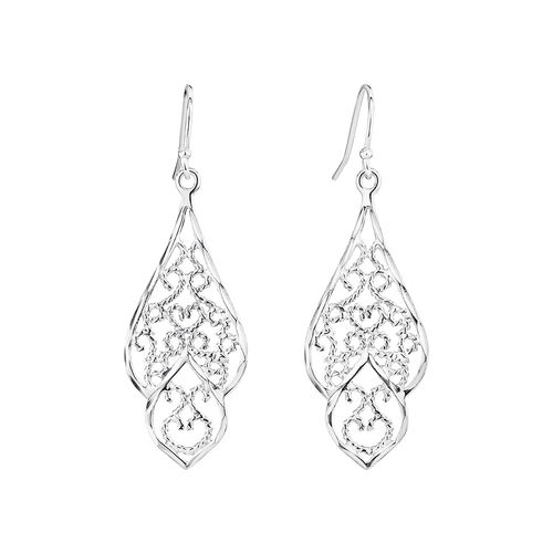 Pendants d'oreilles en filigrane en argent sterling