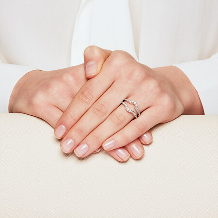 Enhancer Ring with 1/2 Carat TW of Diamonds in 14kt White Gold Enhancer Ring with 1/2 Carat TW of Diamonds in 14kt White Gold