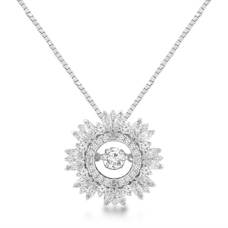 Everlight Pendant with 1 Carat TW of Diamonds in 14kt White Gold Everlight Pendant with 1 Carat TW of Diamonds in 14kt White Gold