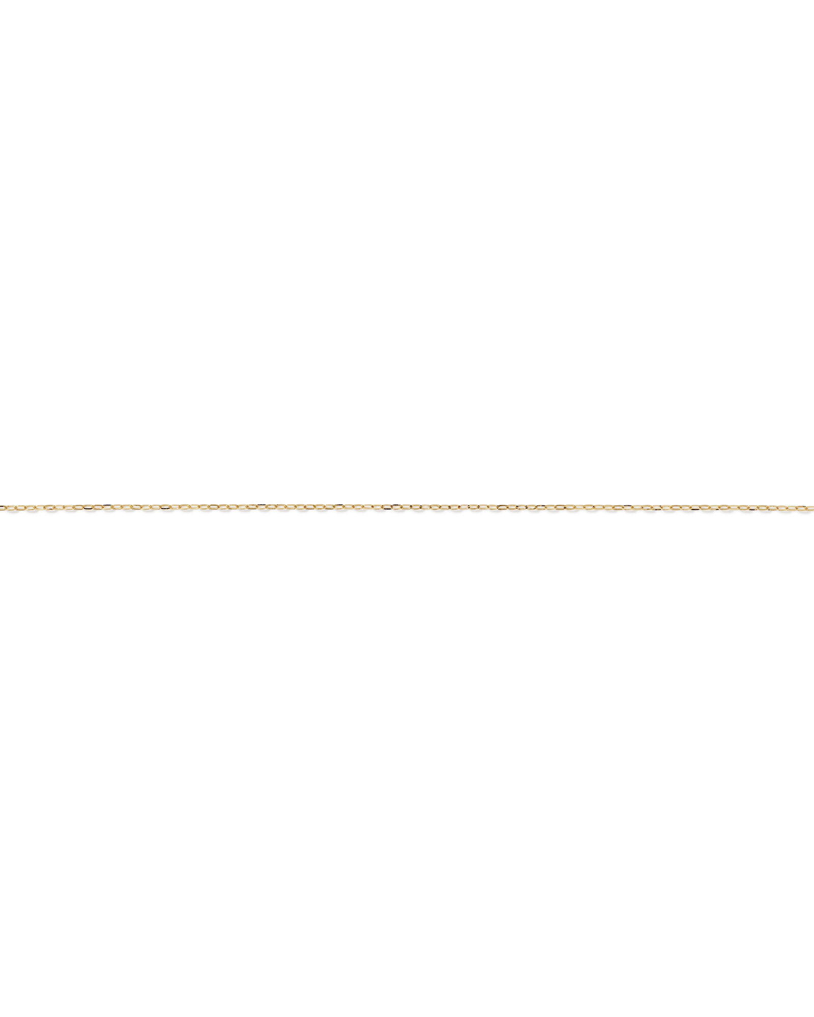 Flat Paperclip Chain Anklet in 10kt Yellow Gold