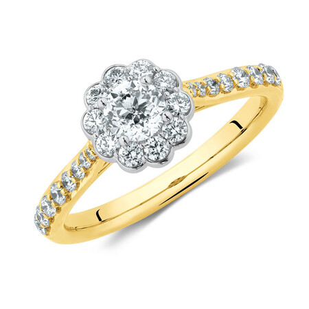 Southern Star Engagement Ring with 3/4 Carat TW of Diamonds in 14kt Yellow & White Gold Southern Star Engagement Ring with 3/4 Carat TW of Diamonds in 14kt Yellow & White Gold