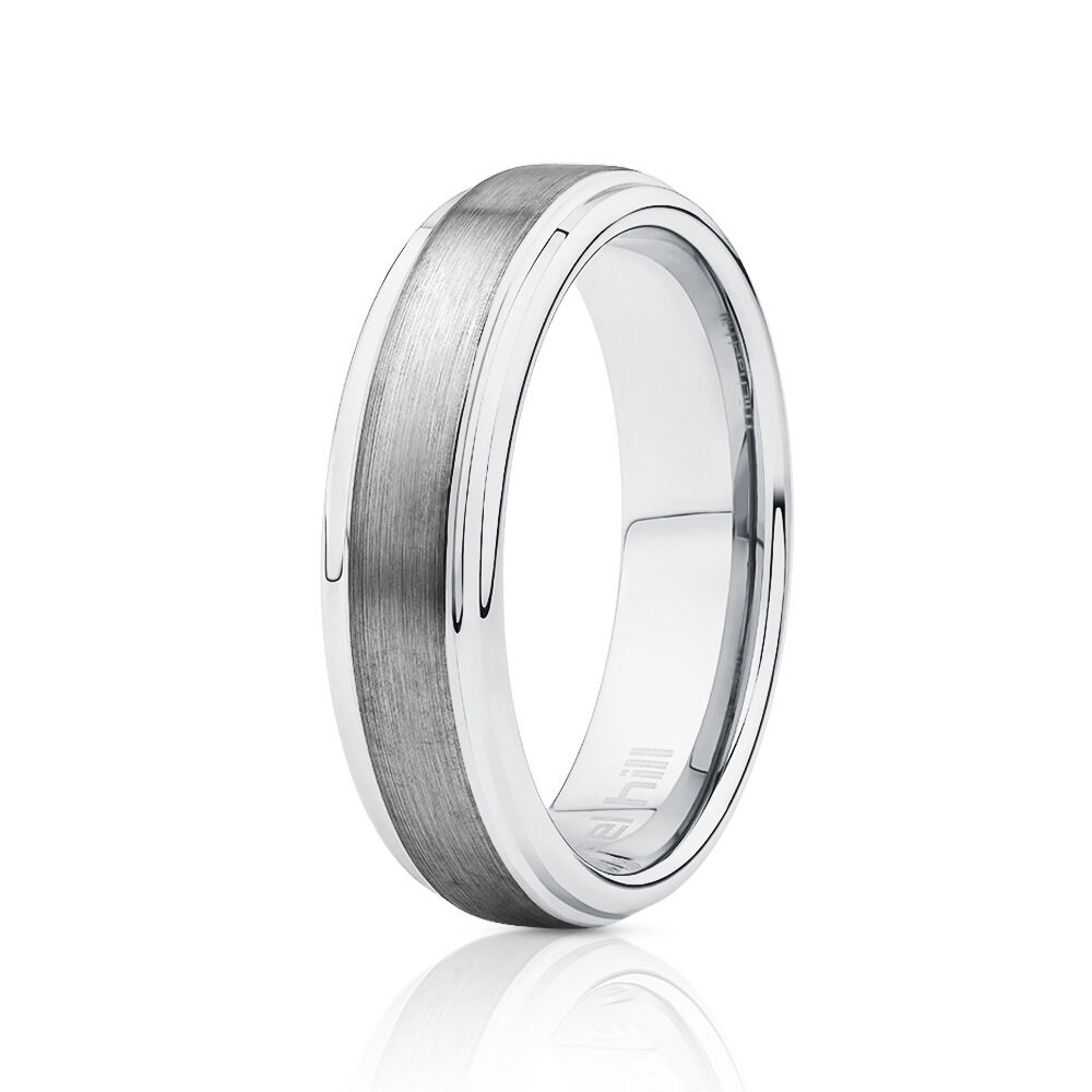Men's Ring Grey Sapphire Tungsten