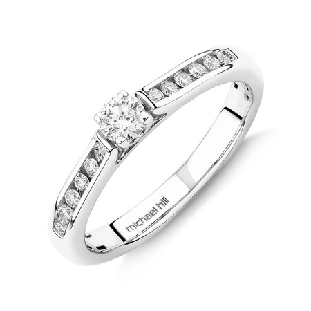 Bridal Set with 0.50 Carat TW of Diamonds in 10kt White Gold Bridal Set with 0.50 Carat TW of Diamonds in 10kt White Gold