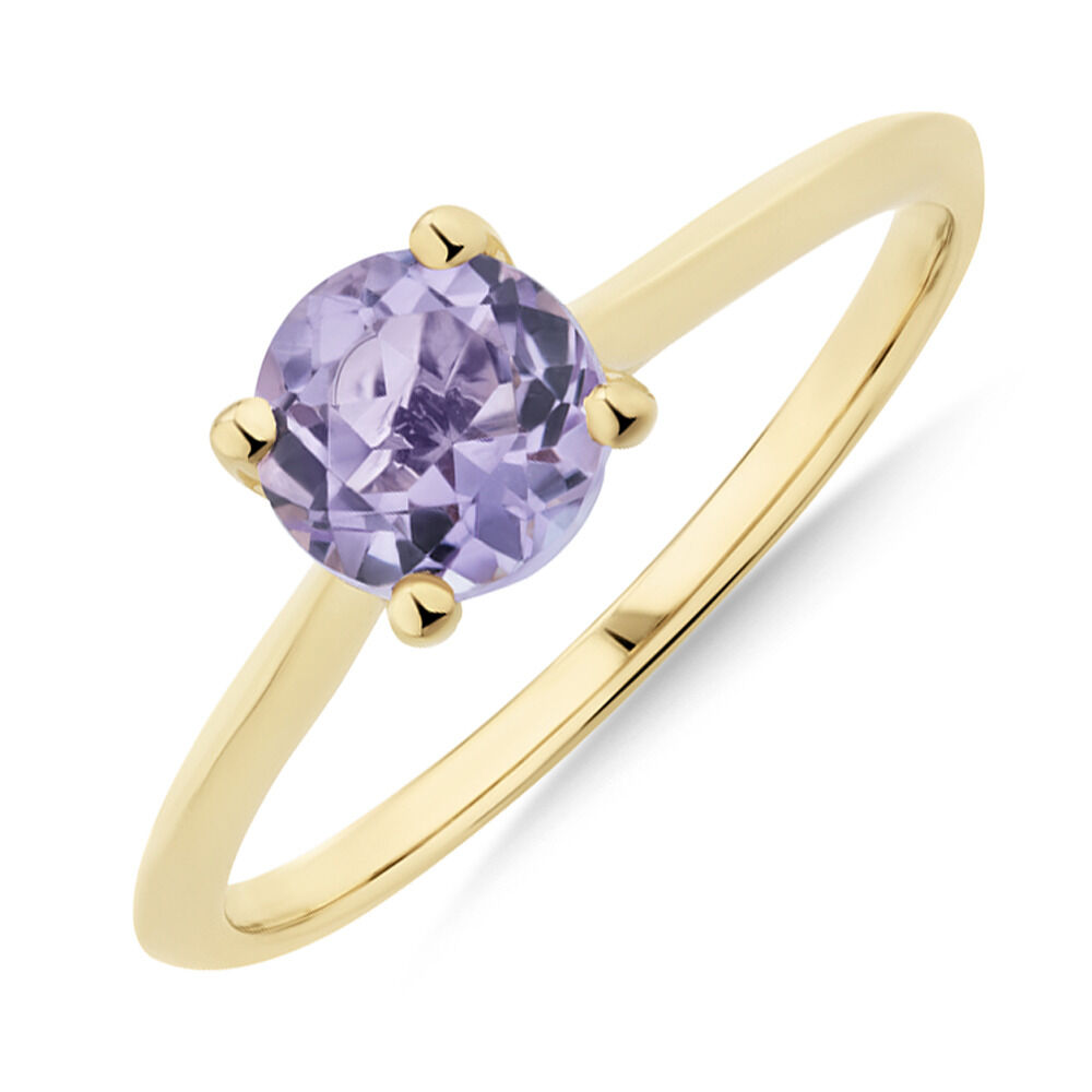 Amethyst Ring in 10ct Yellow Gold