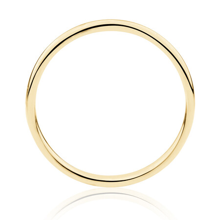 High Domed Wedding Band in 18kt Yellow Gold High Domed Wedding Band in 18kt Yellow Gold