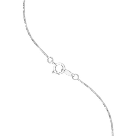 Solitaire Pendant with a 1/2 Carat Diamond in 14kt White Gold Solitaire Pendant with a 1/2 Carat Diamond in 14kt White Gold