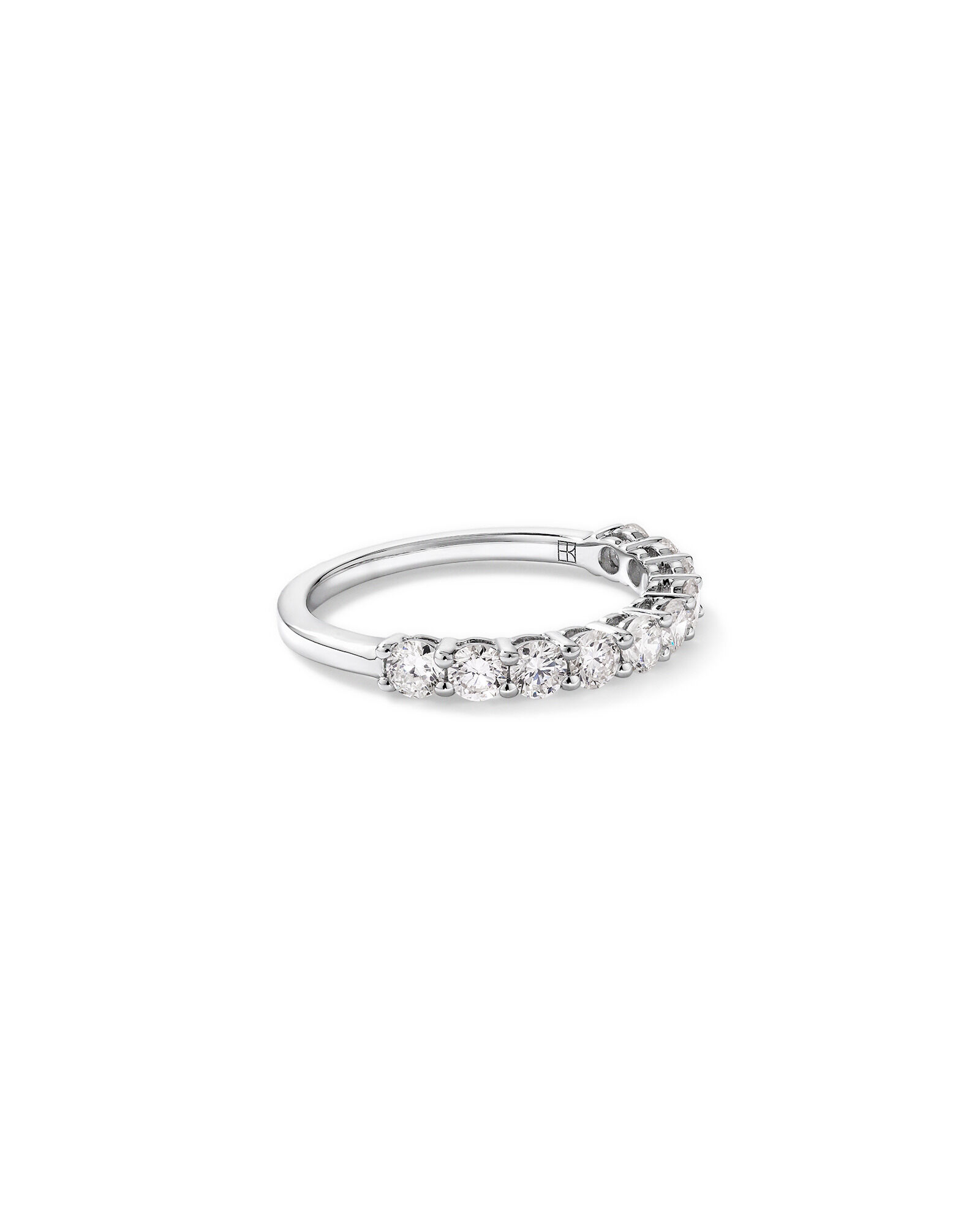 1.00 Carat TW Round Brilliant Laboratory-Grown Diamond Wedding Band in 14kt White Gold