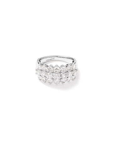 Ring with 3 Carat TW of Diamonds in 10kt White Gold Ring with 3 Carat TW of Diamonds in 10kt White Gold