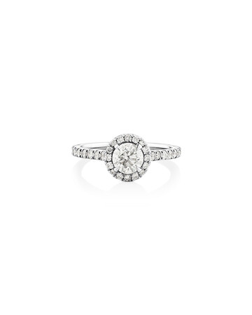 Engagement Ring with 1.38 Carat TW of Diamonds in 14kt White Gold Engagement Ring with 1.38 Carat TW of Diamonds in 14kt White Gold