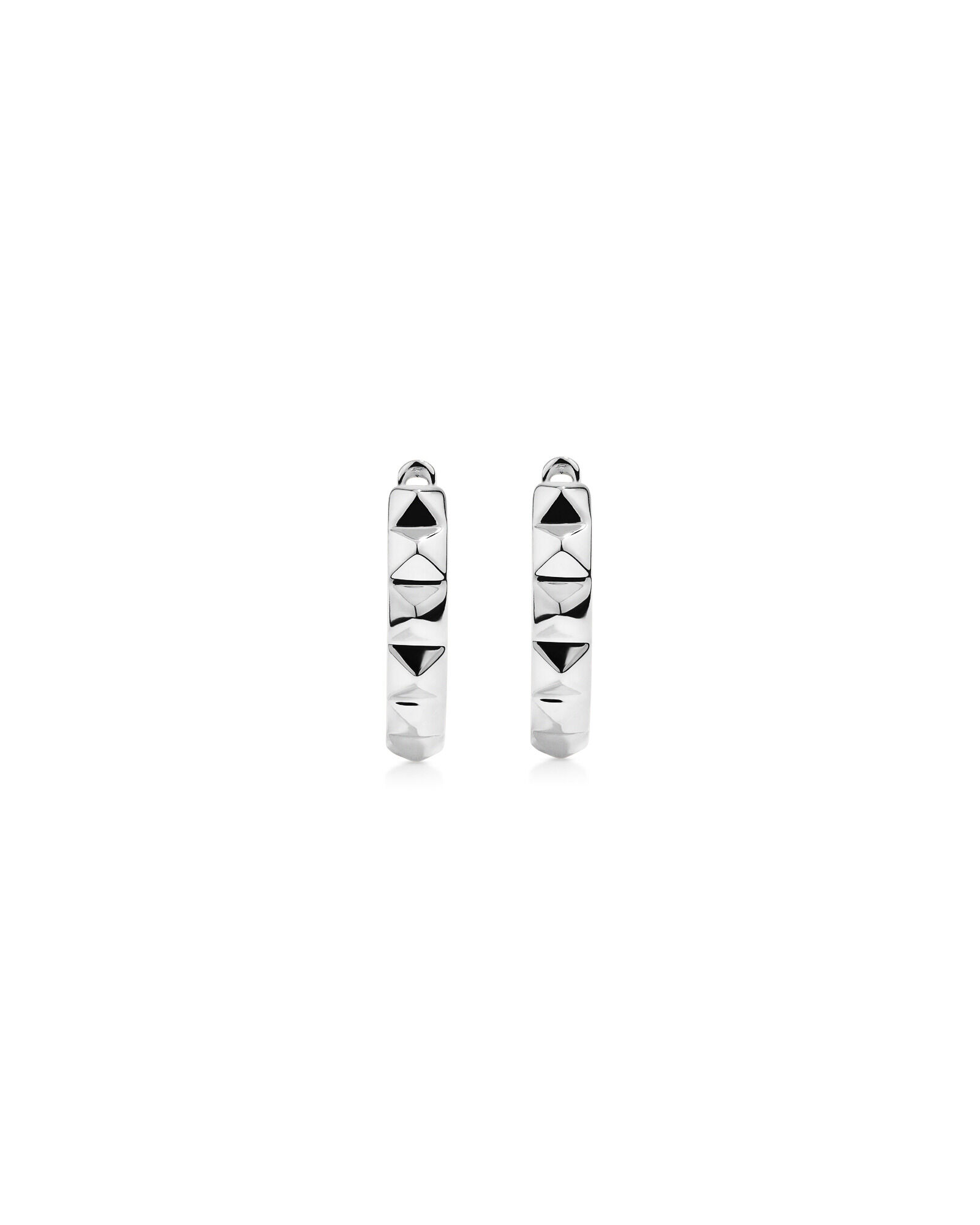 Signature Connect Huggie Earrings in Sterling Silver