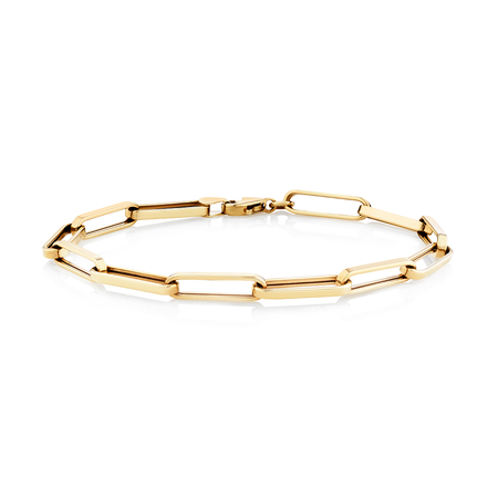 21cm (8") Large Paperclip Bracelet in 10kt Yellow Gold 21cm (8") Large Paperclip Bracelet in 10kt Yellow Gold