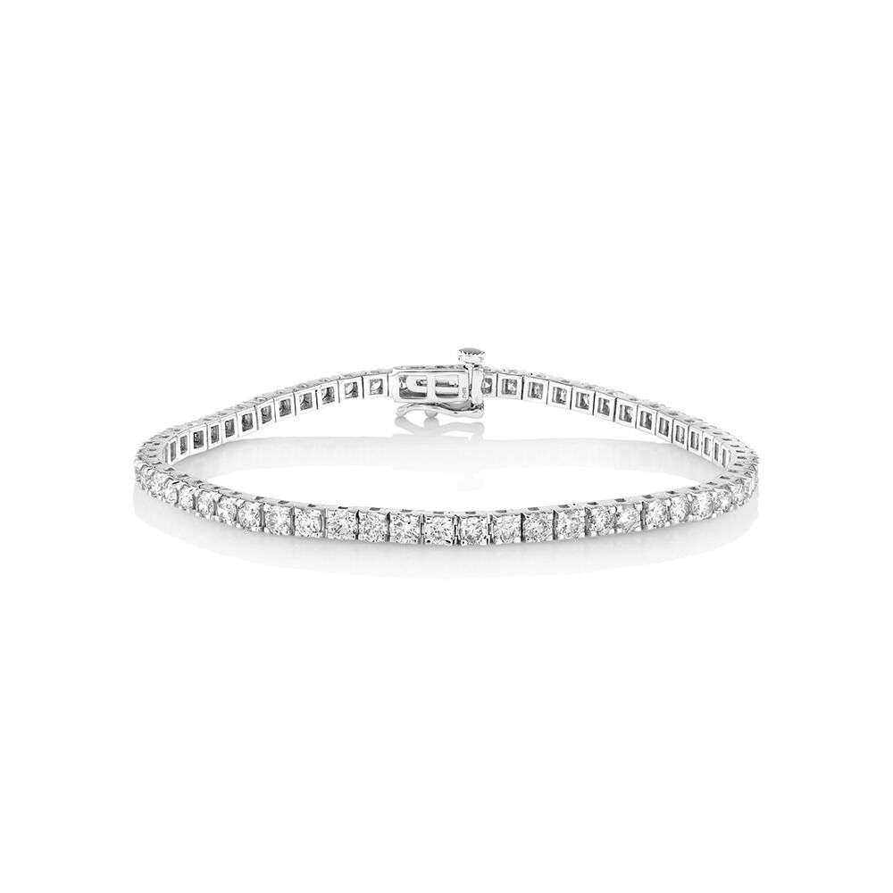 Tennis Bracelet with 5 Carat TW of Diamonds in 10kt White Gold