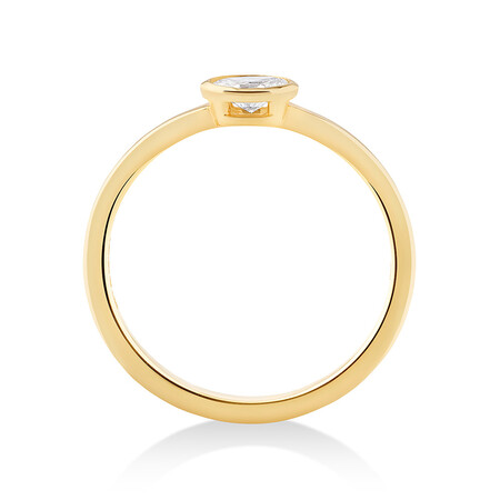 Laboratory-Created 0.23 Carat TW Diamond Solitaire Ring in 10kt Yellow Gold Laboratory-Created 0.23 Carat TW Diamond Solitaire Ring in 10kt Yellow Gold