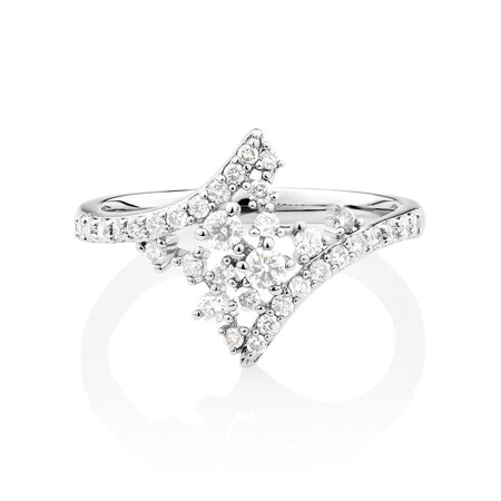 Scatter Ring with 0.50 Carat TW of Diamonds in 10kt White Gold Scatter Ring with 0.50 Carat TW of Diamonds in 10kt White Gold