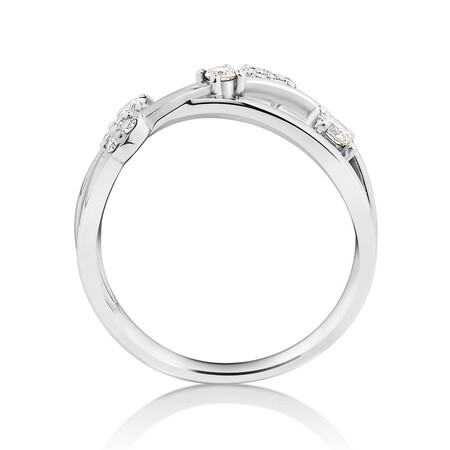Scatter Ring With 0.34 Carat TW Diamonds In 10kt White Gold Scatter Ring With 0.34 Carat TW Diamonds In 10kt White Gold