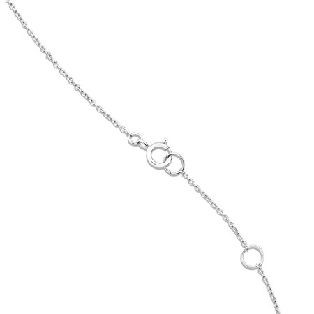 Halo Necklace with 0.23 Carat TW of Diamonds in 10kt White Gold Halo Necklace with 0.23 Carat TW of Diamonds in 10kt White Gold