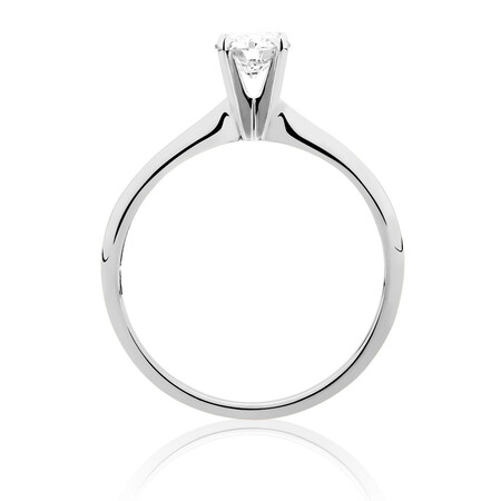Evermore Solitaire Engagement Ring with 1/2 Carat TW Diamond in 14kt White Gold Evermore Solitaire Engagement Ring with 1/2 Carat TW Diamond in 14kt White Gold