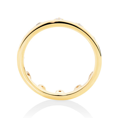 Zipper Ring with 0.41 Carat TW of Diamonds in 10kt Yellow Gold Zipper Ring with 0.41 Carat TW of Diamonds in 10kt Yellow Gold