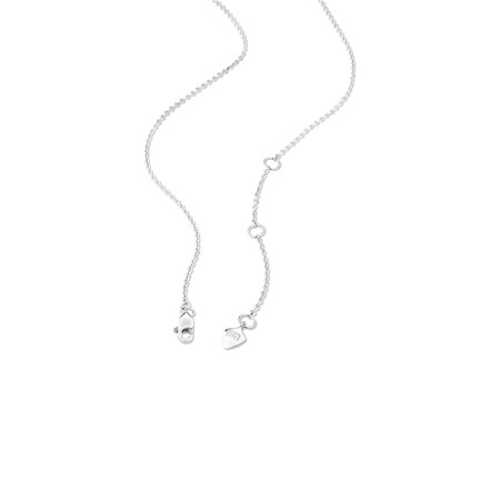 45cm (18") Graduated Pendant Necklace in Sterling Silver 45cm (18") Graduated Pendant Necklace in Sterling Silver