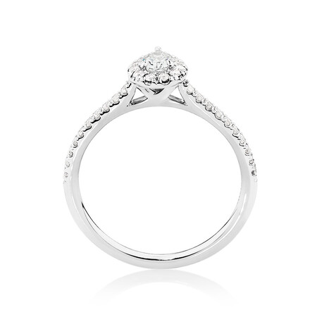 Ring with 0.50 Carat TW of Diamonds in 14kt White Gold Ring with 0.50 Carat TW of Diamonds in 14kt White Gold
