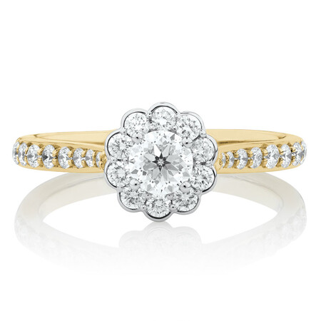 Southern Star Engagement Ring with 3/4 Carat TW of Diamonds in 14kt Yellow & White Gold Southern Star Engagement Ring with 3/4 Carat TW of Diamonds in 14kt Yellow & White Gold