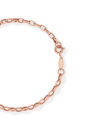 19cm (7.5") 3mm-3.5mm Width Belcher Bracelet in 10kt Rose Gold 19cm (7.5") 3mm-3.5mm Width Belcher Bracelet in 10kt Rose Gold