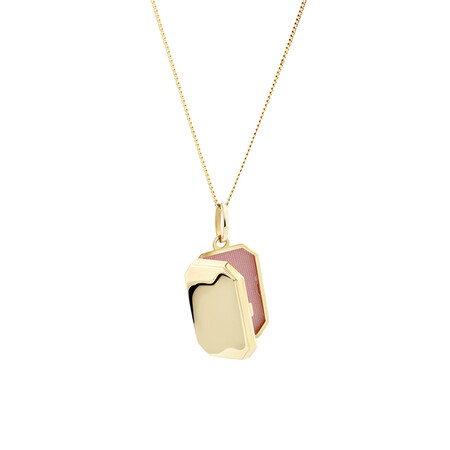 Octagonal Locket Pendant in 10kt Yellow Gold Octagonal Locket Pendant in 10kt Yellow Gold