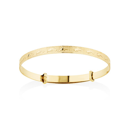 Expandable Baby Bangle in 10kt Yellow Gold Expandable Baby Bangle in 10kt Yellow Gold
