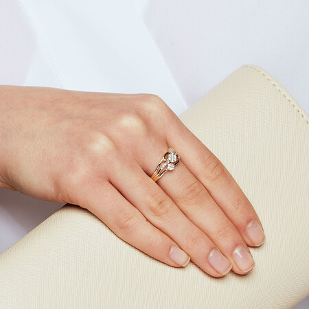 Ring with 1/4 Carat TW of Diamonds in 10kt Yellow Gold Ring with 1/4 Carat TW of Diamonds in 10kt Yellow Gold