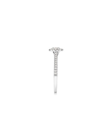 Oval Halo Ring with 0.50 Carat TW of Diamonds in 14kt White Gold Oval Halo Ring with 0.50 Carat TW of Diamonds in 14kt White Gold