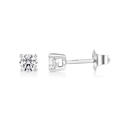 Classic Stud Earrings with 0.46 Carat TW of Diamonds in 14kt White Gold Classic Stud Earrings with 0.46 Carat TW of Diamonds in 14kt White Gold