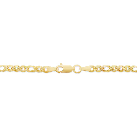 19cm (7.5") Double Oval Curb Bracelet in 10kt Yellow Gold 19cm (7.5") Double Oval Curb Bracelet in 10kt Yellow Gold