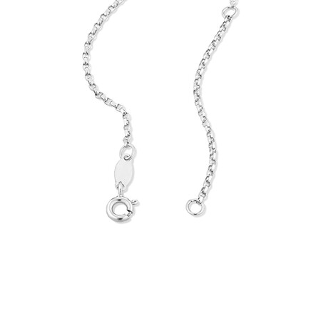 45cm (18") Solid Belcher Chain in 10kt White Gold 45cm (18") Solid Belcher Chain in 10kt White Gold