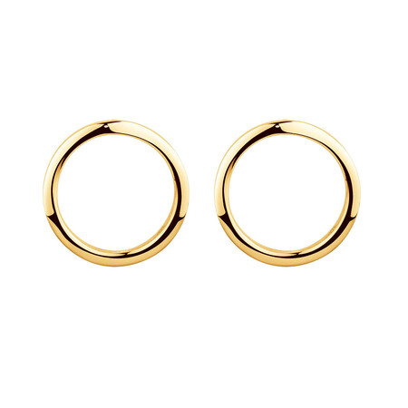 Open Circle Stud Earrings in 10kt Yellow Gold Open Circle Stud Earrings in 10kt Yellow Gold