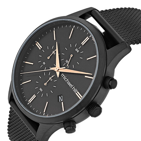 Men's Chronograph Watch in Black Tone Stainless Steel Men's Chronograph Watch in Black Tone Stainless Steel