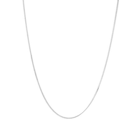55cm (22") 1.5mm-2mm Width Curb Chain in Sterling Silver 55cm (22") 1.5mm-2mm Width Curb Chain in Sterling Silver