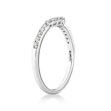 Wedding Band with 1/4 Carat TW of Diamonds in 18kt White Gold Wedding Band with 1/4 Carat TW of Diamonds in 18kt White Gold