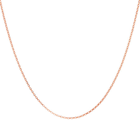 40cm (16") Hollow Belcher Chain in 10kt Rose Gold 40cm (16") Hollow Belcher Chain in 10kt Rose Gold