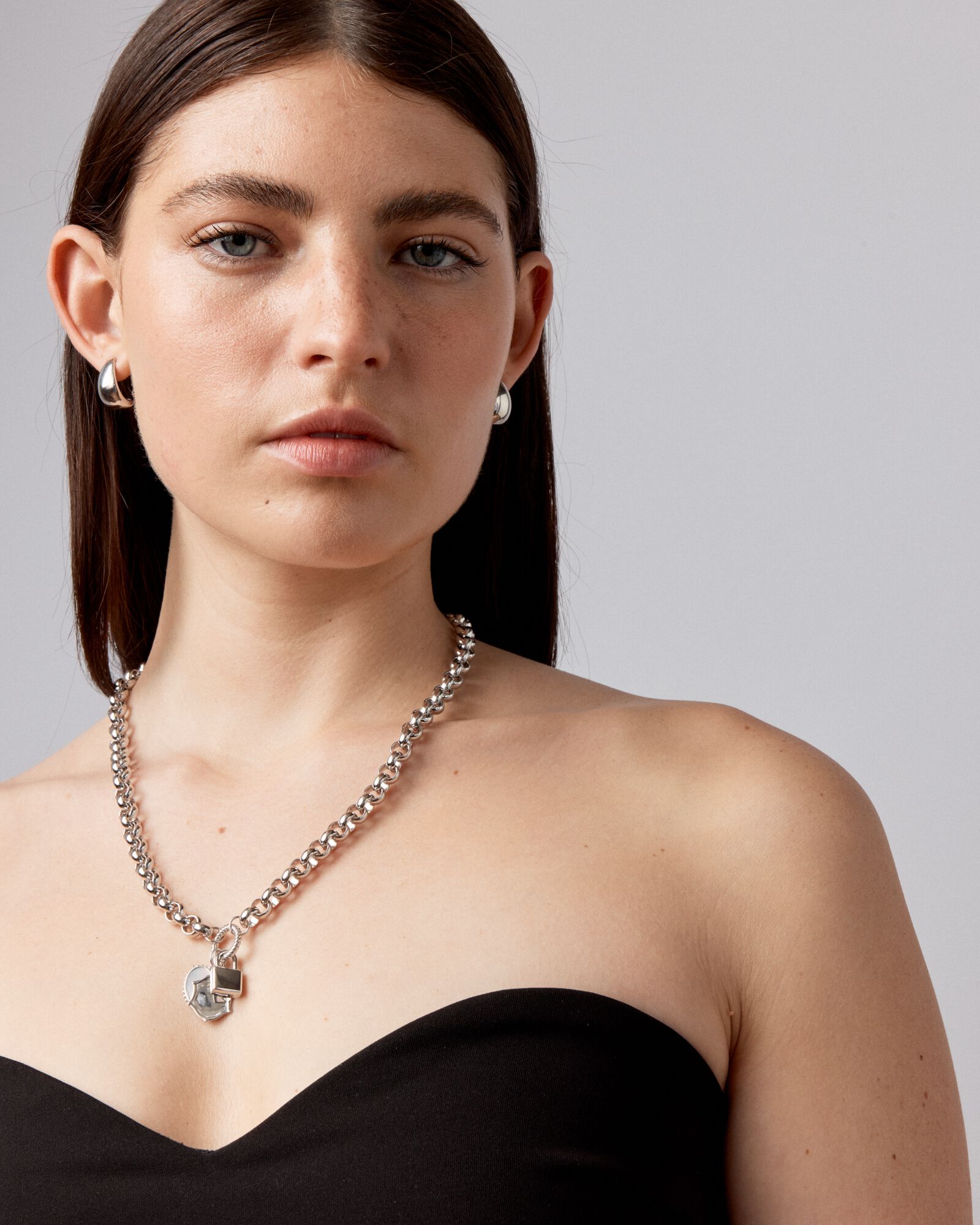 Engravable Shield Pendant in Sterling Silver