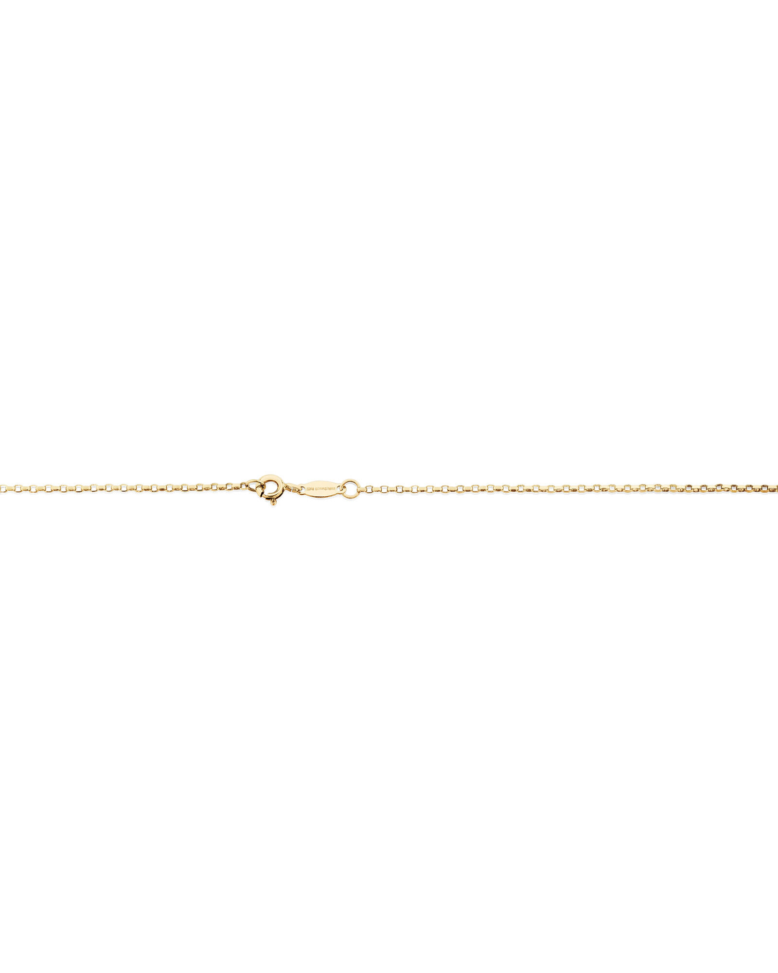 50cm (20") 1mm-1.5mm Width Diamond Cut Belcher Chain in 18kt Yellow Gold