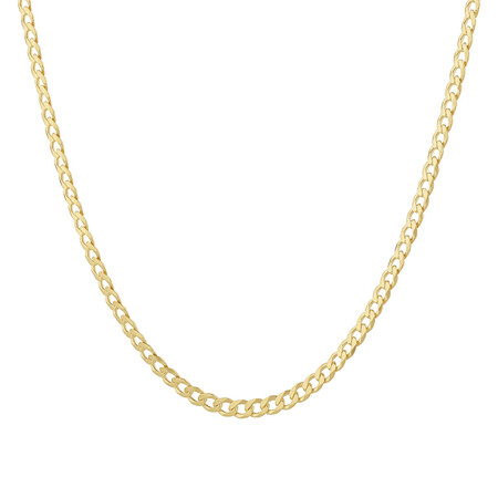 60cm (24") 3mm-3.5mm Width Curb Chain in 10kt Yellow Gold 60cm (24") 3mm-3.5mm Width Curb Chain in 10kt Yellow Gold