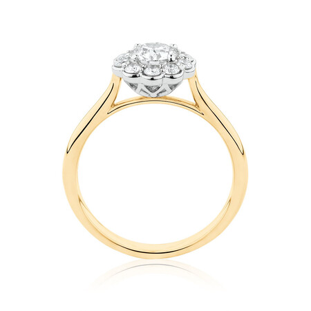 Southern Star Engagement Ring with 0.85 Carat TW of Diamonds in 14kt Yellow & White Gold Southern Star Engagement Ring with 0.85 Carat TW of Diamonds in 14kt Yellow & White Gold